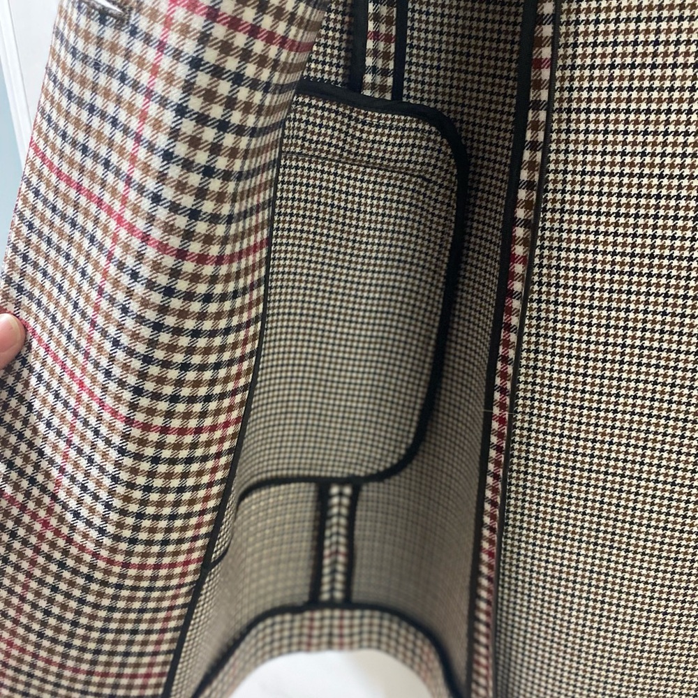 Massimo Dutti Checkered Blazer Jacket Size 38 - Picture 4 of 12